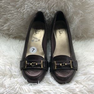 Life Stride Pewter/Brown Loafers Size 7
